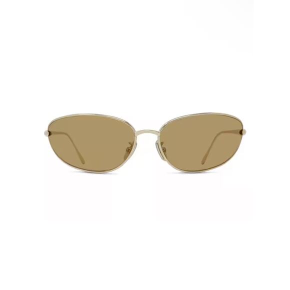 NEW!!! Loewe LW40164U 32E Gold Metal Frame Sunglasses with Amber Lenses main image 4